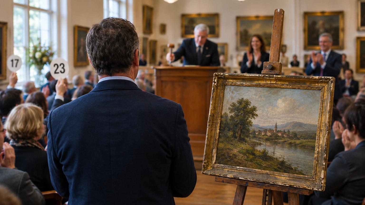 Arrivé en retard à la vente, il repart avec un tableau à 25 € : des décennies plus tard, il est adjugé 1,2 million d'euros