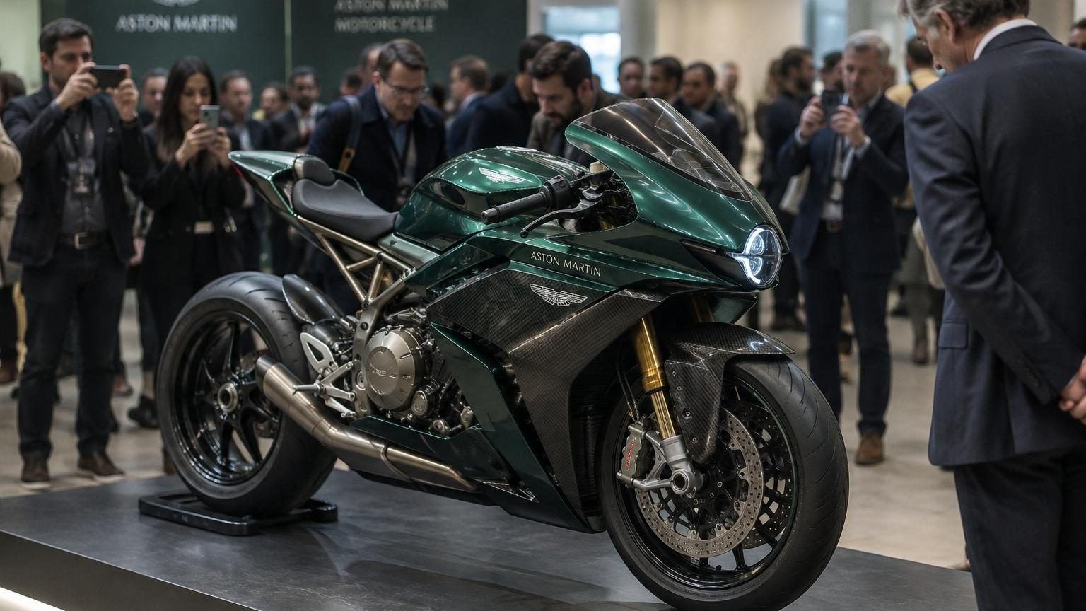 Aston Martin dévoile sa première moto de route : 130 chevaux, titane et carbone, mais seulement 300 exemplaires