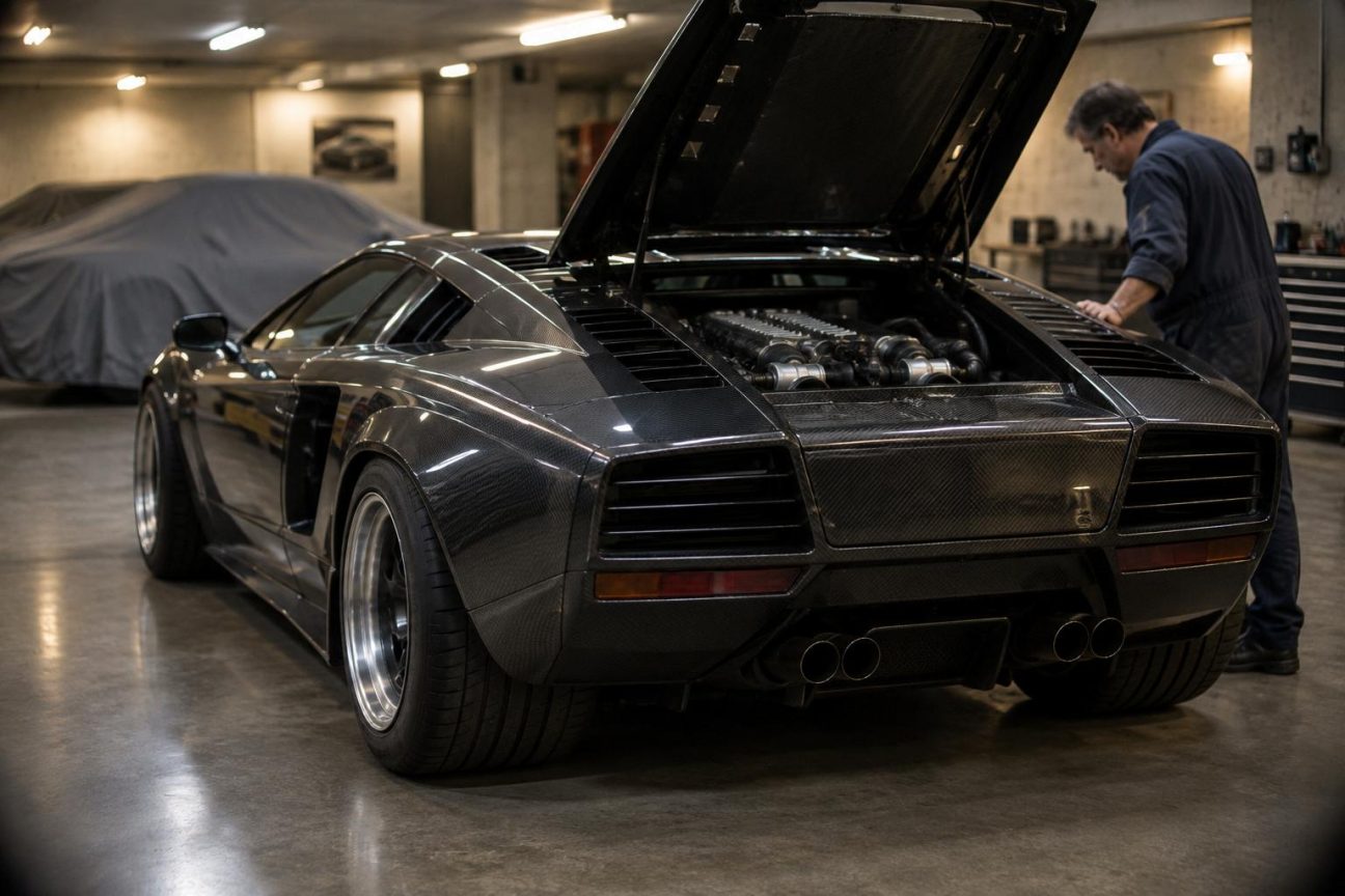 Avant la McLaren F1, cette mystérieuse supercar monégasque associait déjà V12 de Countach et coque carbone : seulement 5 exemplaires existent