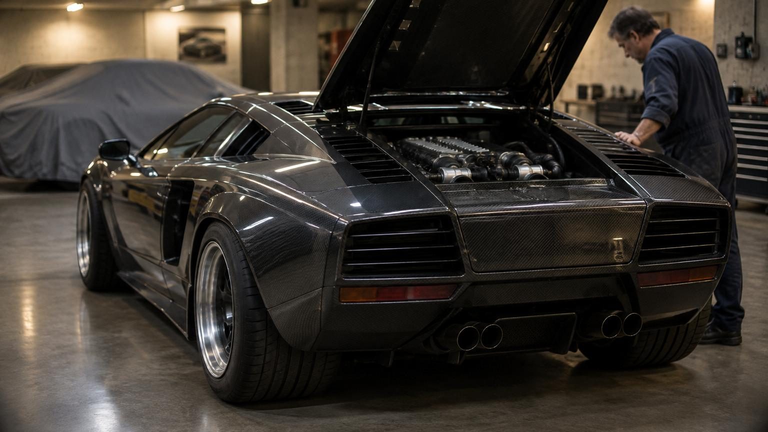 Avant la McLaren F1, cette mystérieuse supercar monégasque associait déjà V12 de Countach et coque carbone : seulement 5 exemplaires existent
