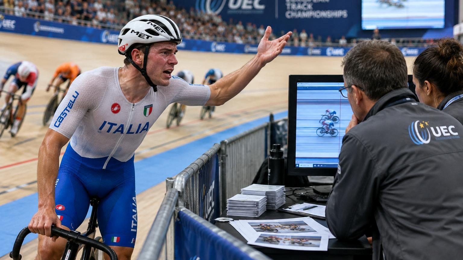 Battu au photo-finish, il conteste sa 2e place : l'UEC répond avec 13 000 photos du sprint final
