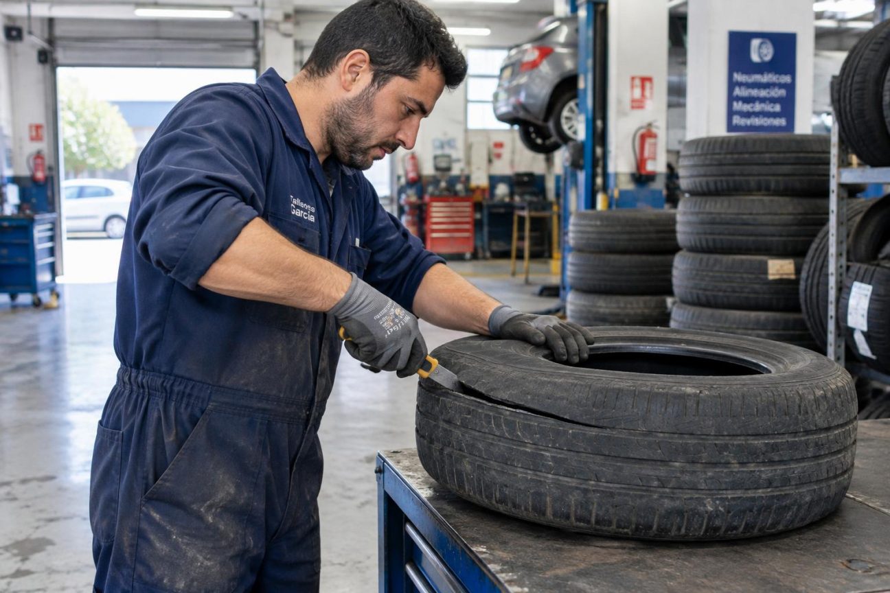 Beaucoup d'automobilistes l'ignorent : pourquoi certains garages entaillent vos pneus usagés avant de les jeter