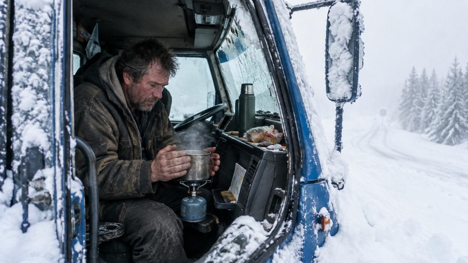 Bloqué 6 jours sous la neige dans son camion : ce qui l&rsquo;a sauvé n&rsquo;était ni les secours ni son téléphone