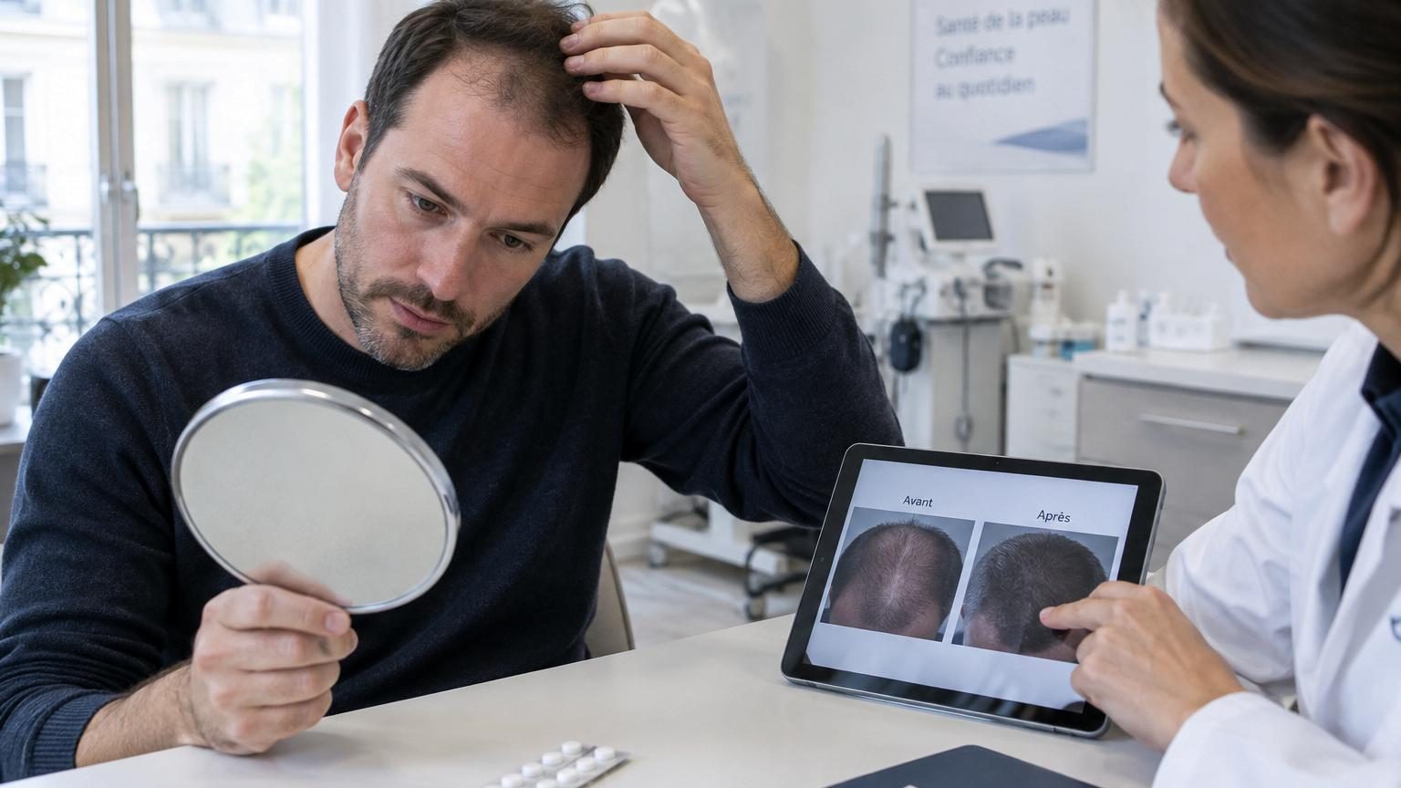 Calvitie : cette pilule augmente la couverture capillaire jusqu&rsquo;à 86 % en six mois, et ce n&rsquo;est pas une molécule inédite