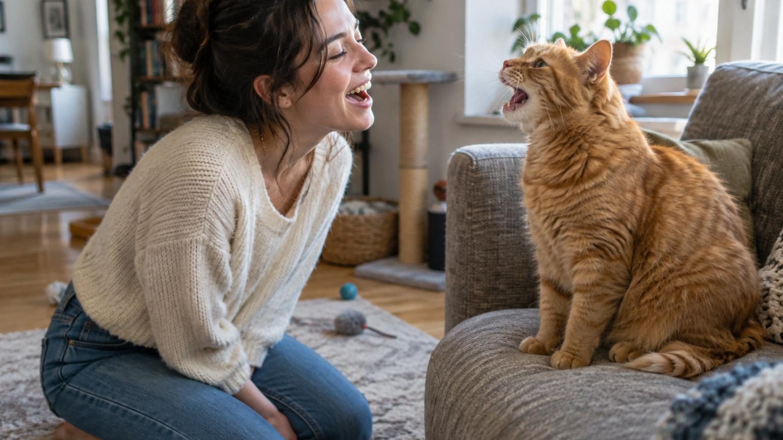 Ce chat trop bavard a été ramené au refuge par sa famille : avec sa nouvelle propriétaire, il s'est mis à chanter