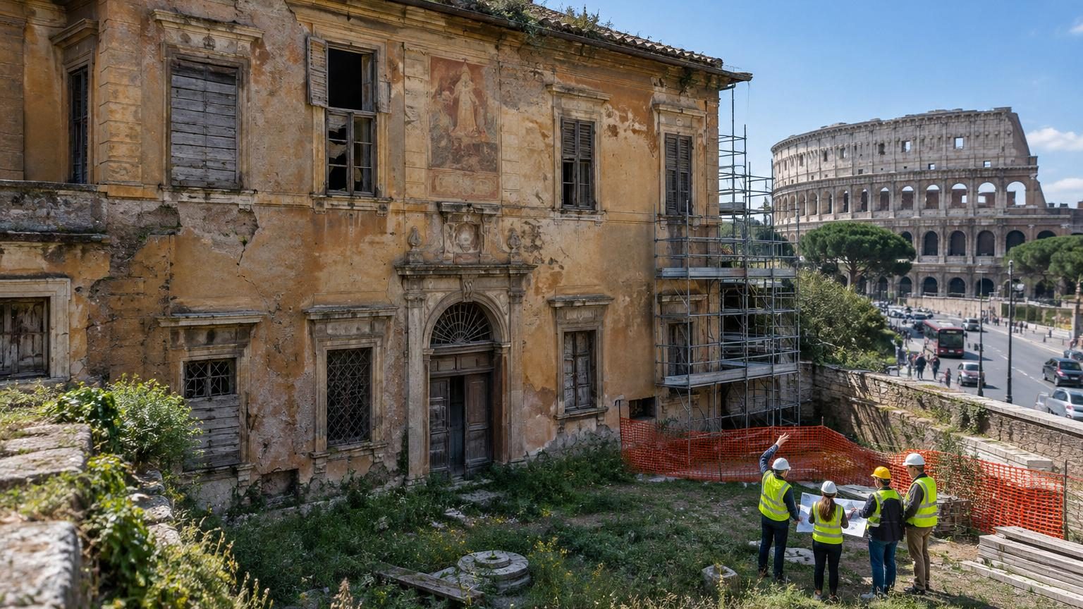Ce joyau de la Renaissance est resté abandonné pendant des décennies à côté du Colisée : les autorités viennent de signer son retour