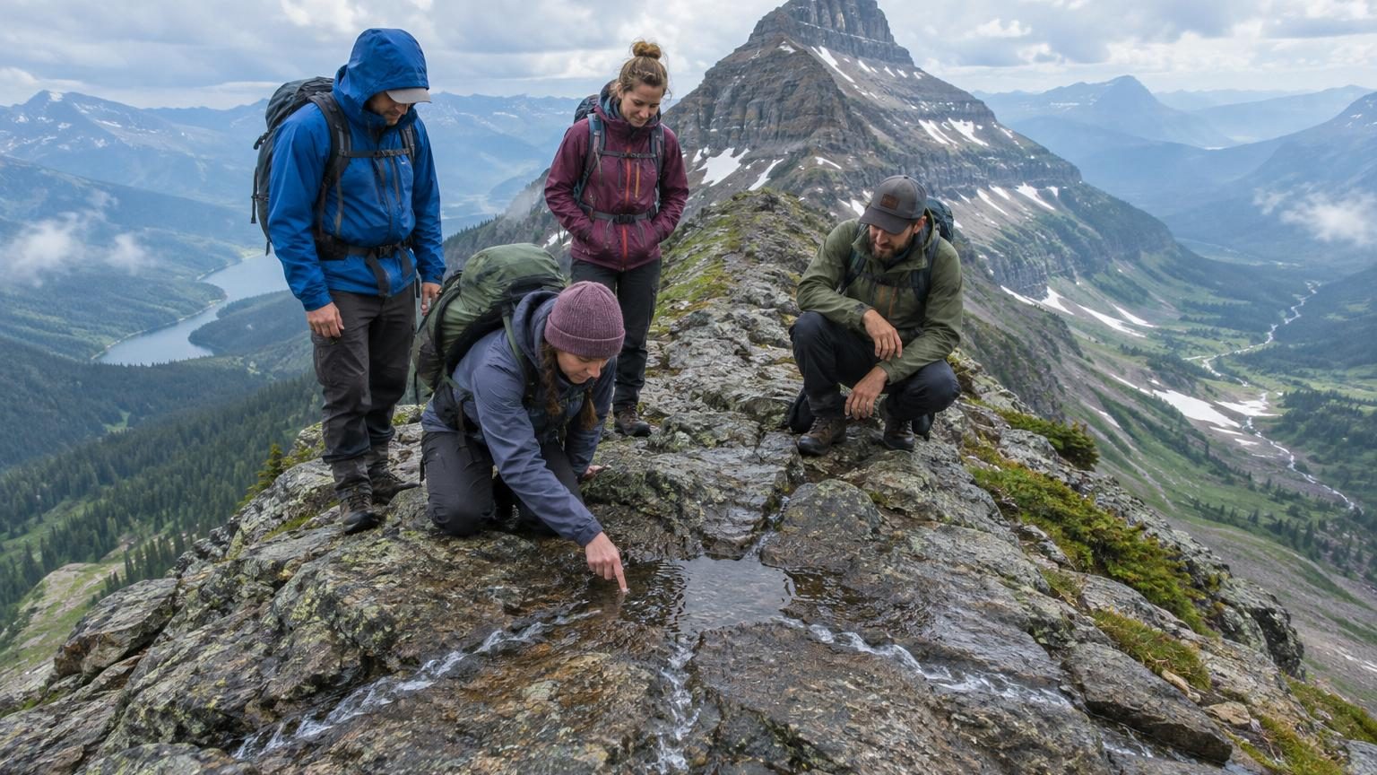 Ce sommet du Montana est le seul endroit de la planète où une goutte de pluie peut finir dans trois océans distincts