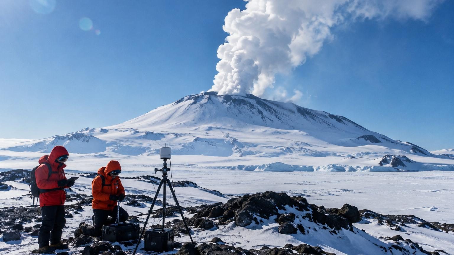 Ce volcan de l'Antarctique crache pour 6 000 dollars de poussière d'or chaque jour : personne ne peut aller la récupérer