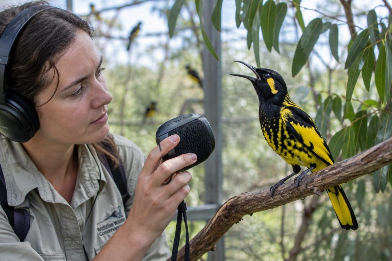 Cet oiseau menacé perdait son chant : les scientifiques lui donnent désormais des « leçons de chant » enregistrées auprès des mâles sauvages