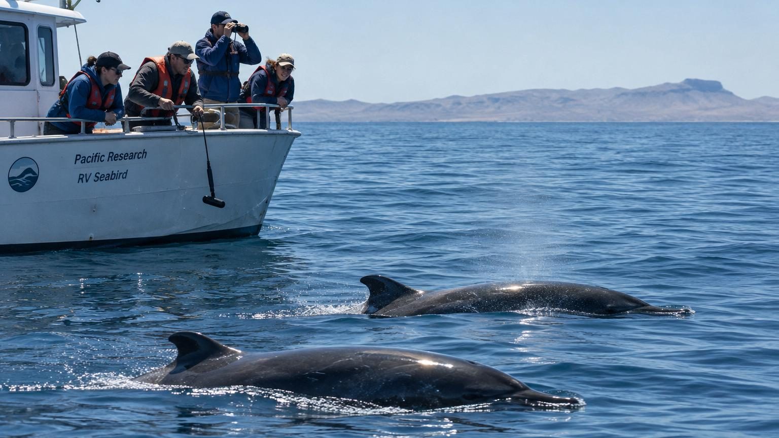 Cette baleine n'avait jamais été vue vivante : des scientifiques en observent deux au large de la Californie et identifient enfin son chant