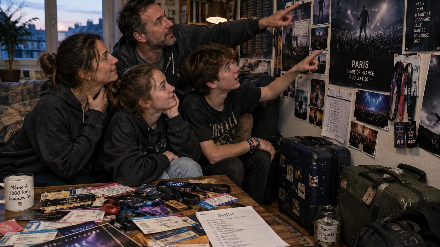 Cette famille dépense 10 000 euros par an pour suivre son chanteur préféré : elle a déjà assisté à 70 concerts