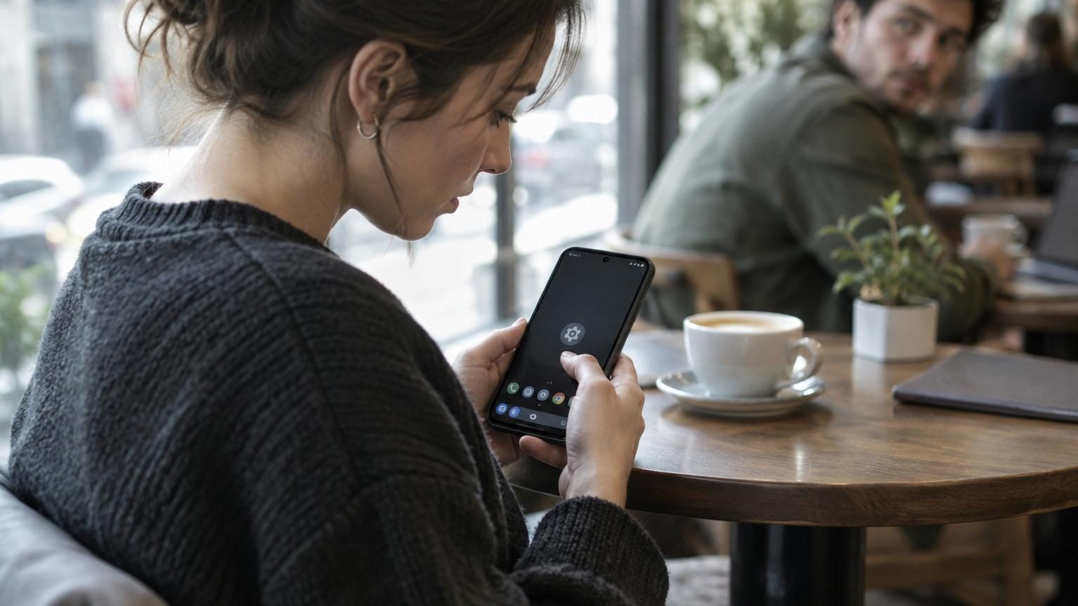 Interface Android affichant les paramètres utilisateurs avec l'option de mode invité activée et un profil temporaire créé.