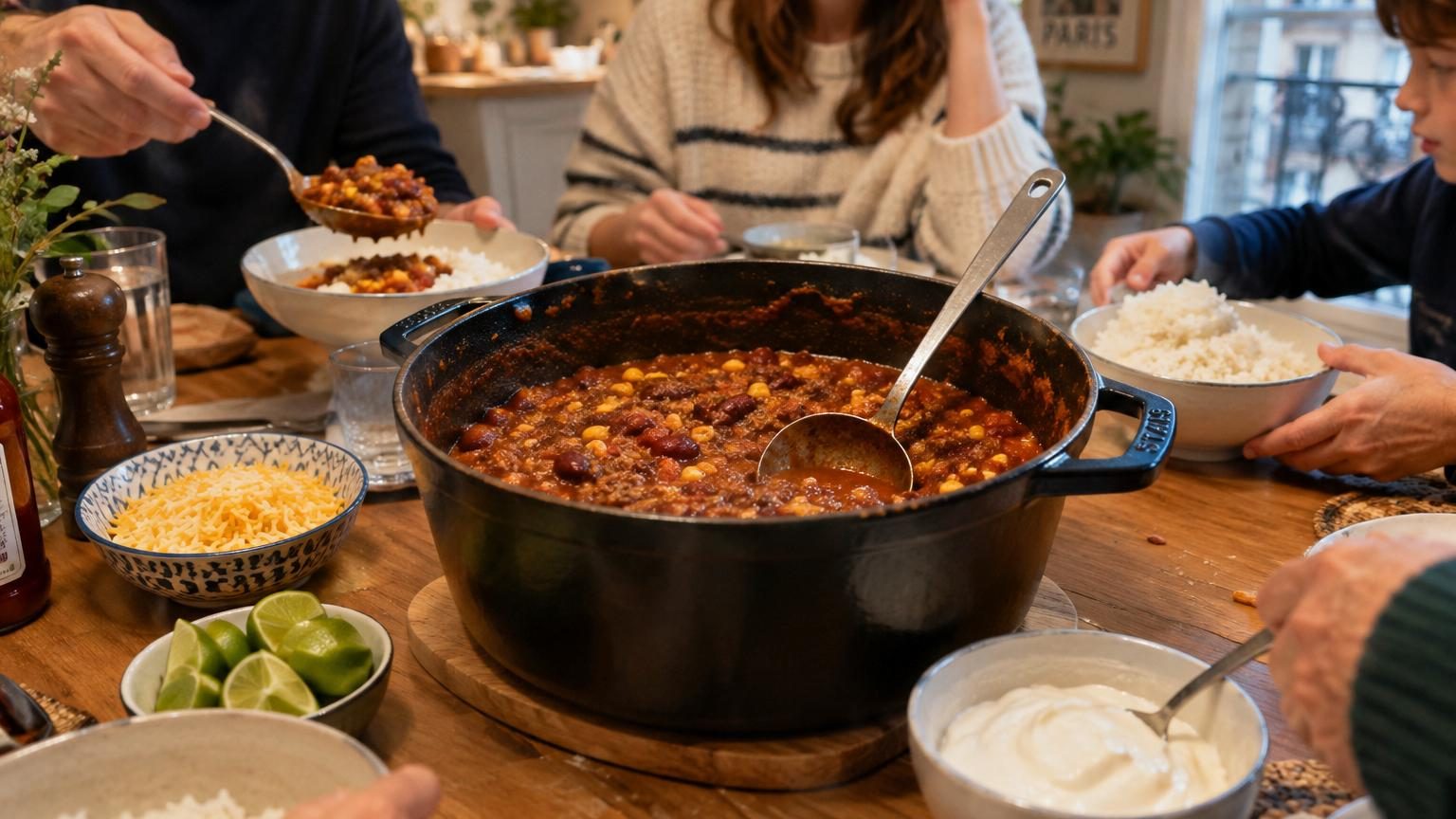 Chili con carne : la recette en une seule casserole qui met tout le monde d'accord au dîner du dimanche
