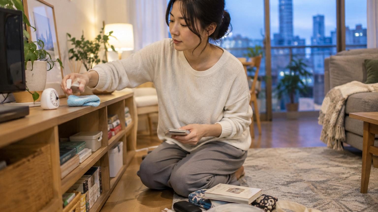 Cinq minutes de ménage par jour et un vrai mieux-être : la méthode venue du Japon qui change le rangement
