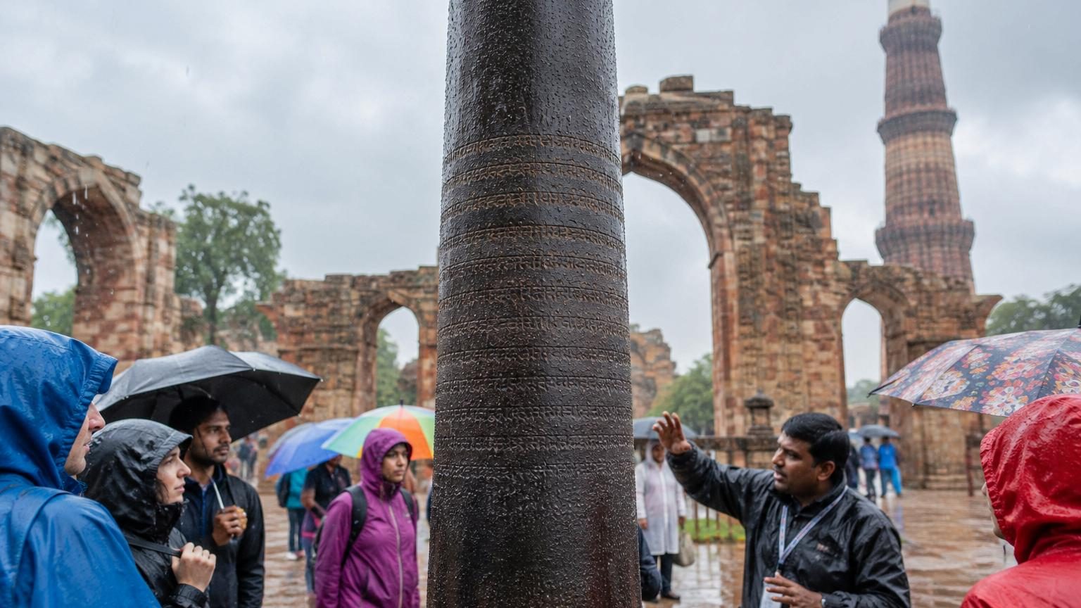 Comment ce pilier de fer vieux de 1 600 ans peut-il rester presque intact sous la pluie ? Les chercheurs ont enfin une explication
