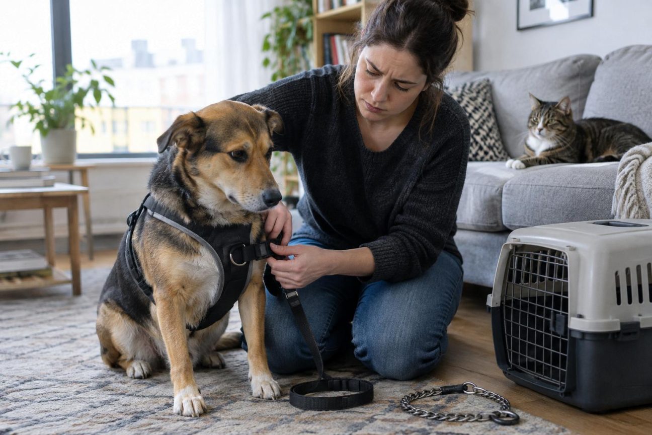 Confirmé par la loi sur le bien-être animal : interdiction pour les propriétaires de chiens et de chats d'utiliser tout accessoire limitant leurs mouvements, sous peine d'amende