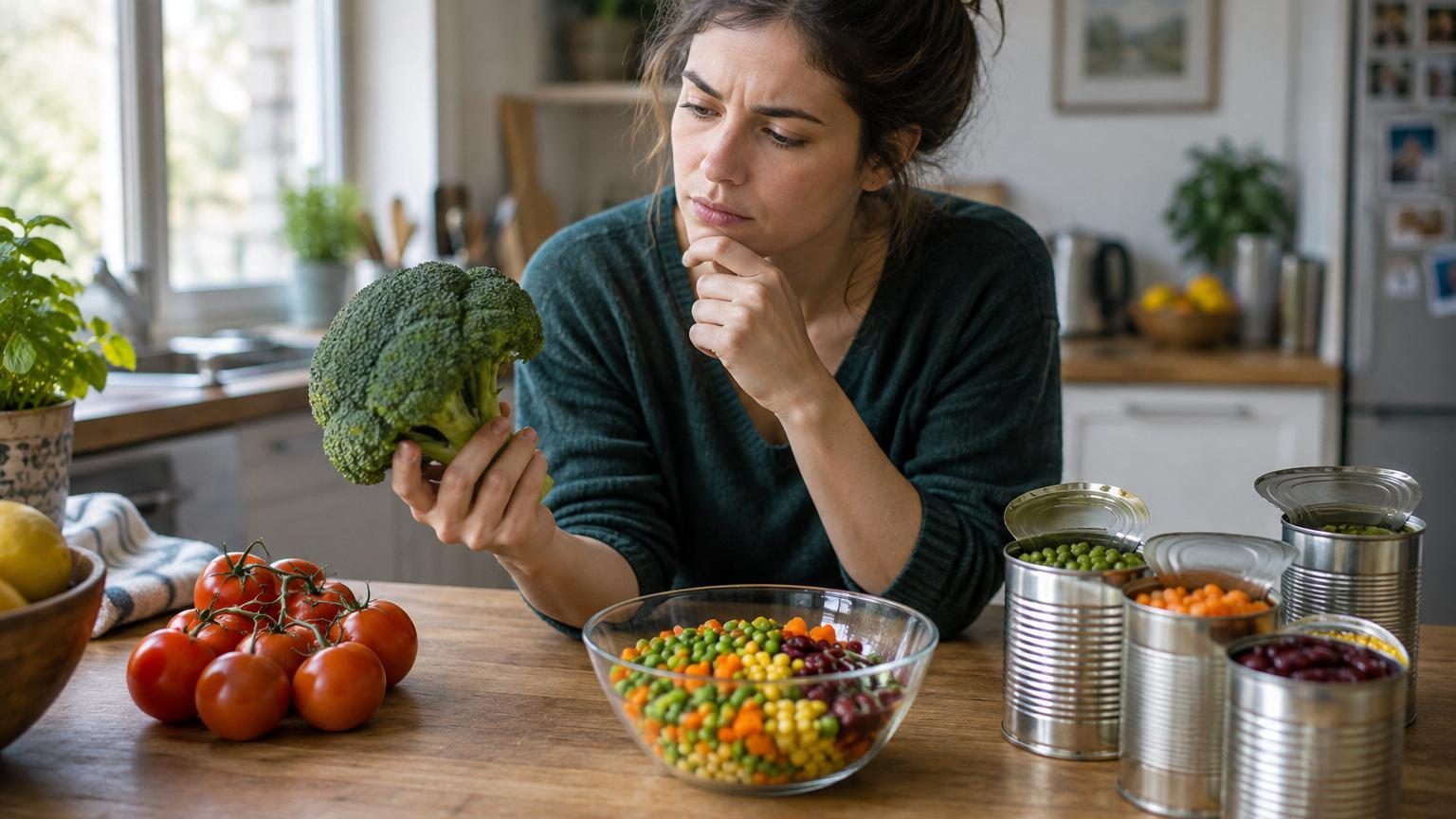 Conserves ou produits frais : contrairement aux idées reçues, les légumes en boîte ne perdent pas forcément tous leurs nutriments