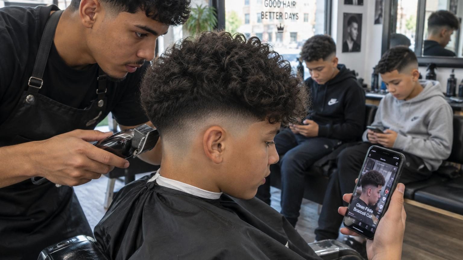 Coupes à 100 euros, permanentes et dégradés bas : pourquoi les garçons de la génération Alpha sont obsédés par leurs cheveux