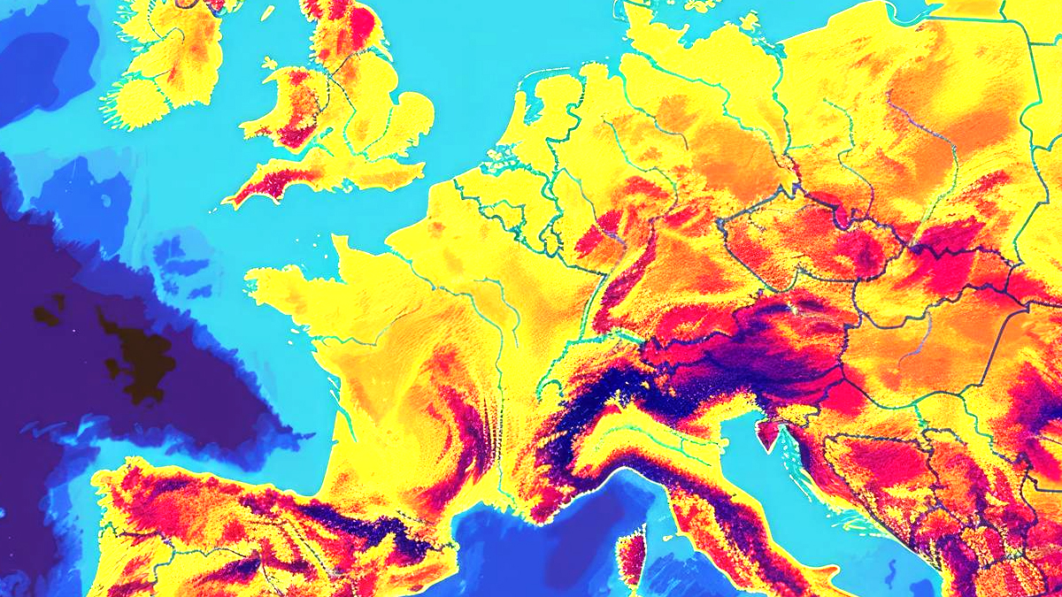 Carte de France indiquant deux départements en vigilance jaune : l'Hérault pour les crues et les Pyrénées-Orientales pour les orages