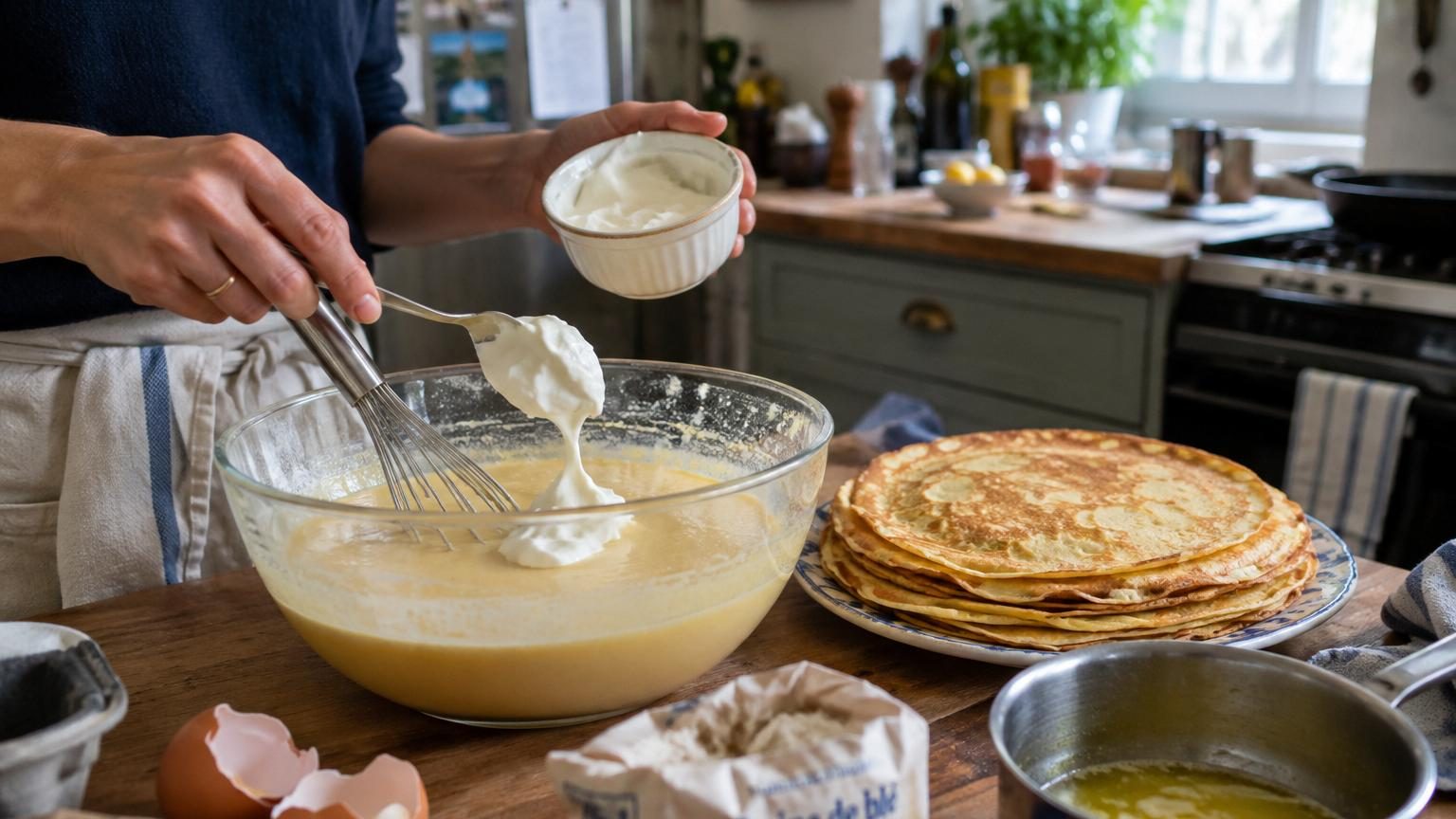 Cyril Lignac est formel : pour des crêpes beaucoup plus moelleuses, il ajoute cet ingrédient tout simple à la pâte