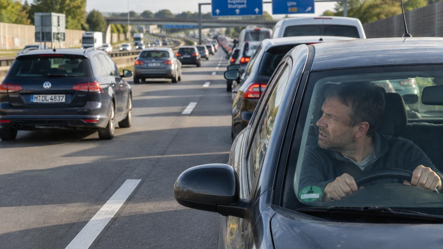 Dans les bouchons, la file d'à côté avance toujours plus vite : l'explication n'est ni le hasard ni votre malchance