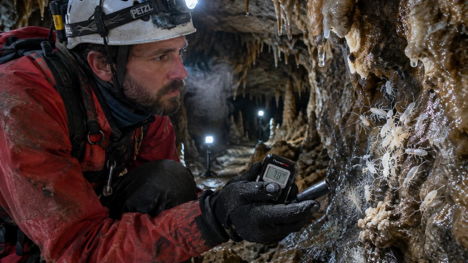 Dans une grotte totalement obscure, une minuscule différence de température suffit à modifier la vie de ses habitants
