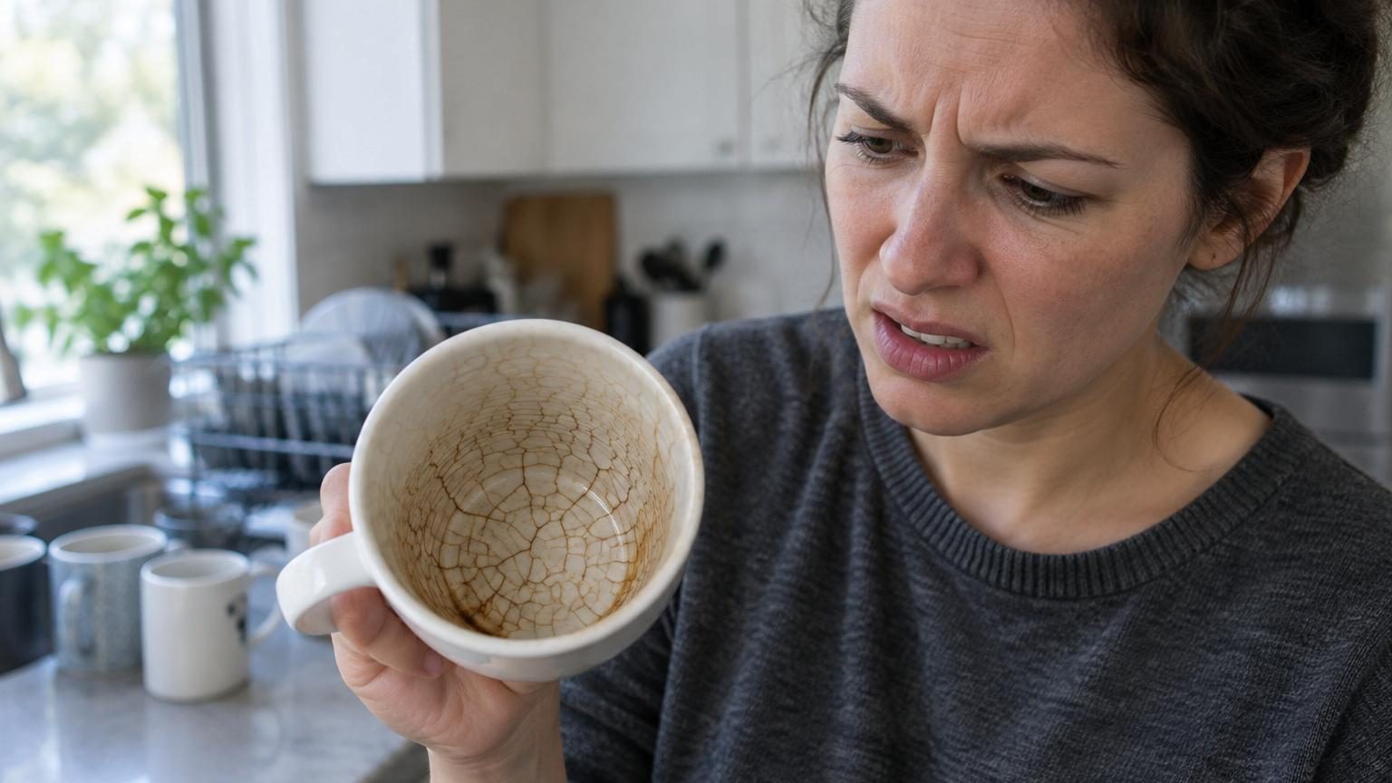 De fines craquelures apparaissent au fond de votre mug : voici pourquoi il faut arrêter de l'utiliser