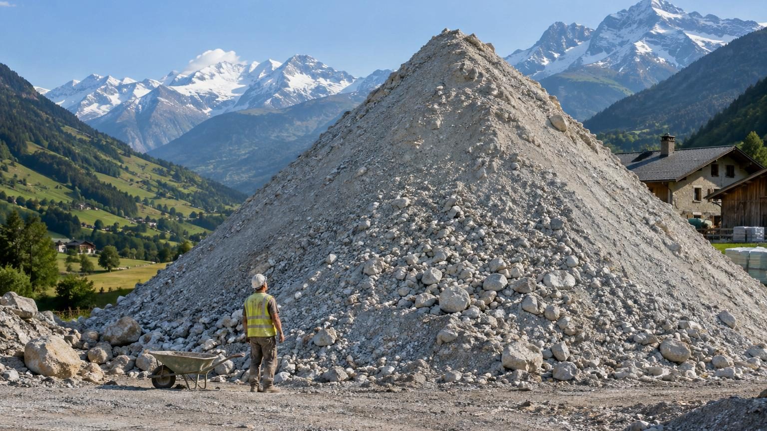 Depuis 2002, les tunneliers ont creusé 57,5 km sous les Alpes : les 37 millions de m³ de roche extraits, les vallées doivent désormais les garder