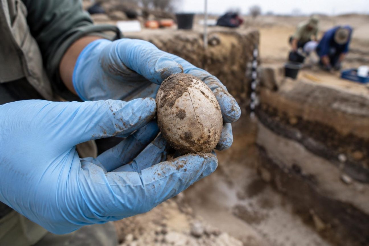 Des archéologues exhument un œuf de poule vieux de 1 000 ans en Israël : il était encore intact dans une fosse