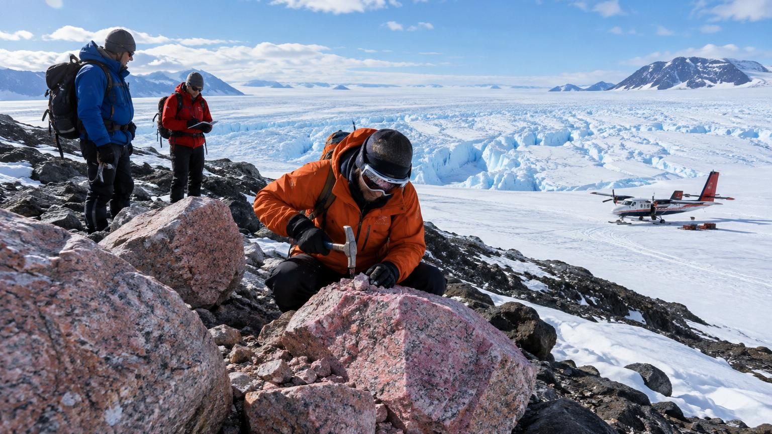 Des blocs de granit rose posés sur les montagnes de l'Antarctique : sous la glace, les scientifiques découvrent un géant de 100 km de large et 7 km d'épaisseur