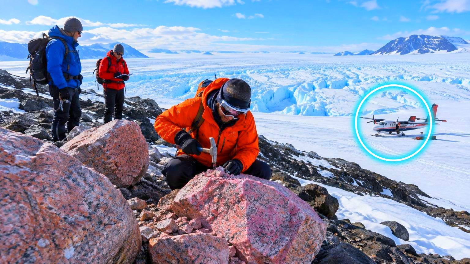 Des blocs de granit rose posés sur les montagnes de l'Antarctique : sous la glace, les scientifiques découvrent un géant de 100 km de large et 7 km d'épaisseur