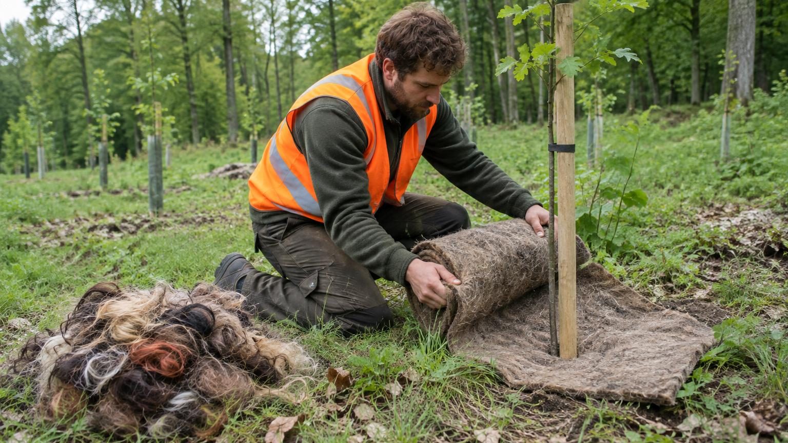 Des coiffeurs européens déversent leurs cheveux coupés en forêt : ce que ces mèches font au sol est spectaculaire