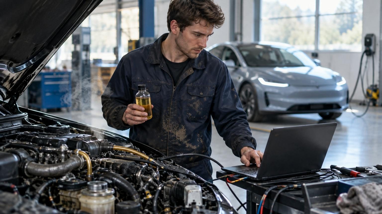 Des ingénieurs font tourner un moteur diesel à l&rsquo;huile de colza : ce que change vraiment cette annonce pour les voitures électriques
