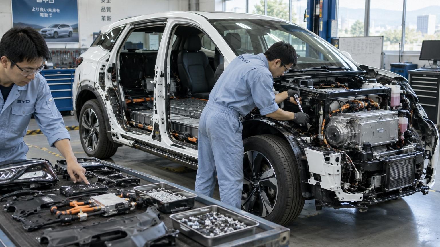 Des ingénieurs japonais démontent entièrement une BYD Atto 3 : ce qui explique les prix cassés du constructeur chinois