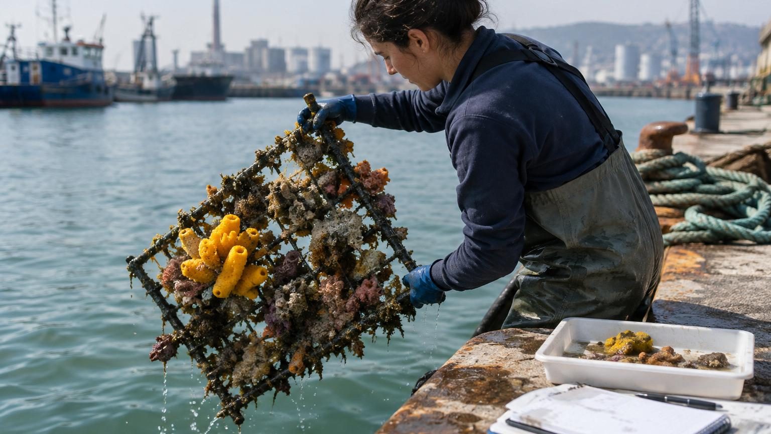 Des scientifiques immergent 42 éponges marines dans un port espagnol pollué : 455 jours plus tard, une seule espèce avait prospéré