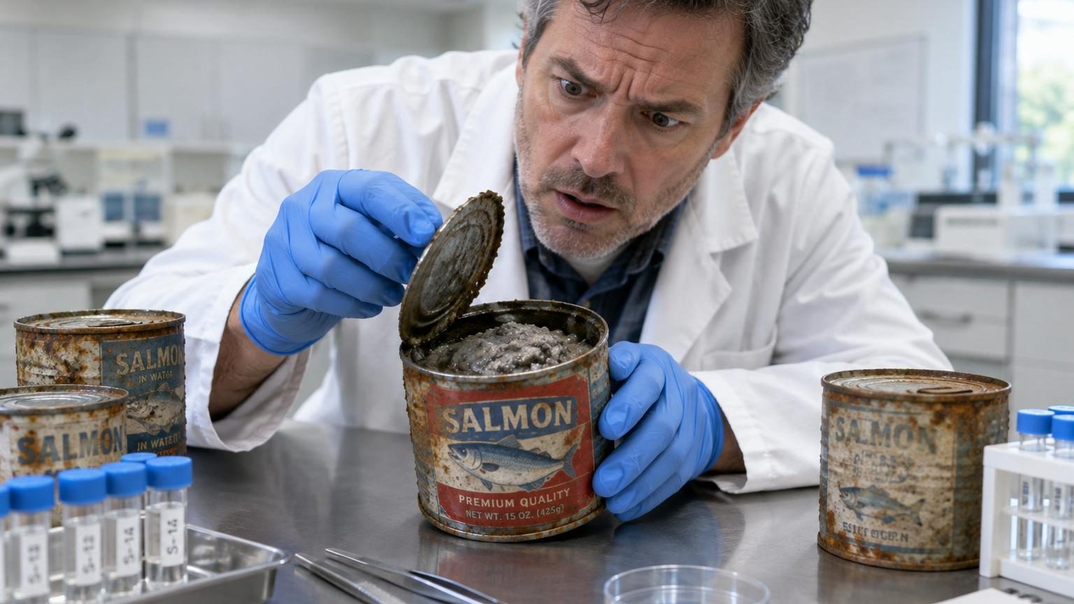 Des scientifiques ouvrent des boîtes de saumon vieilles de 40 ans : ce qu&rsquo;ils trouvent à l&rsquo;intérieur n&rsquo;était pas du poisson