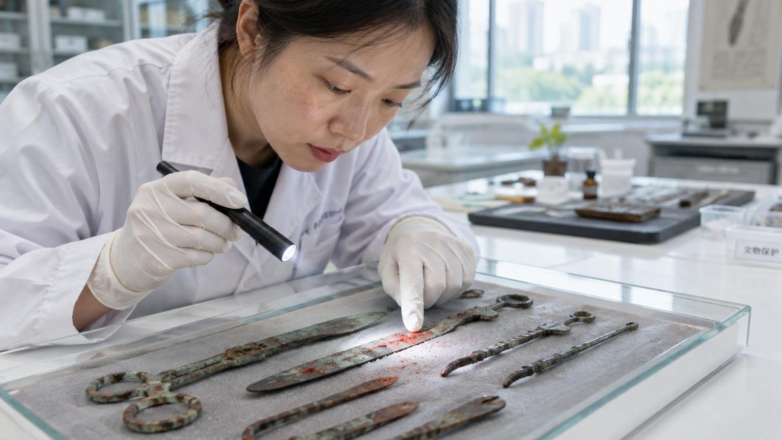 Des traces rouges sur des instruments chirurgicaux chinois intriguaient les chercheurs : ce n'était pas du sang, mais un poison utilisé comme anesthésiant