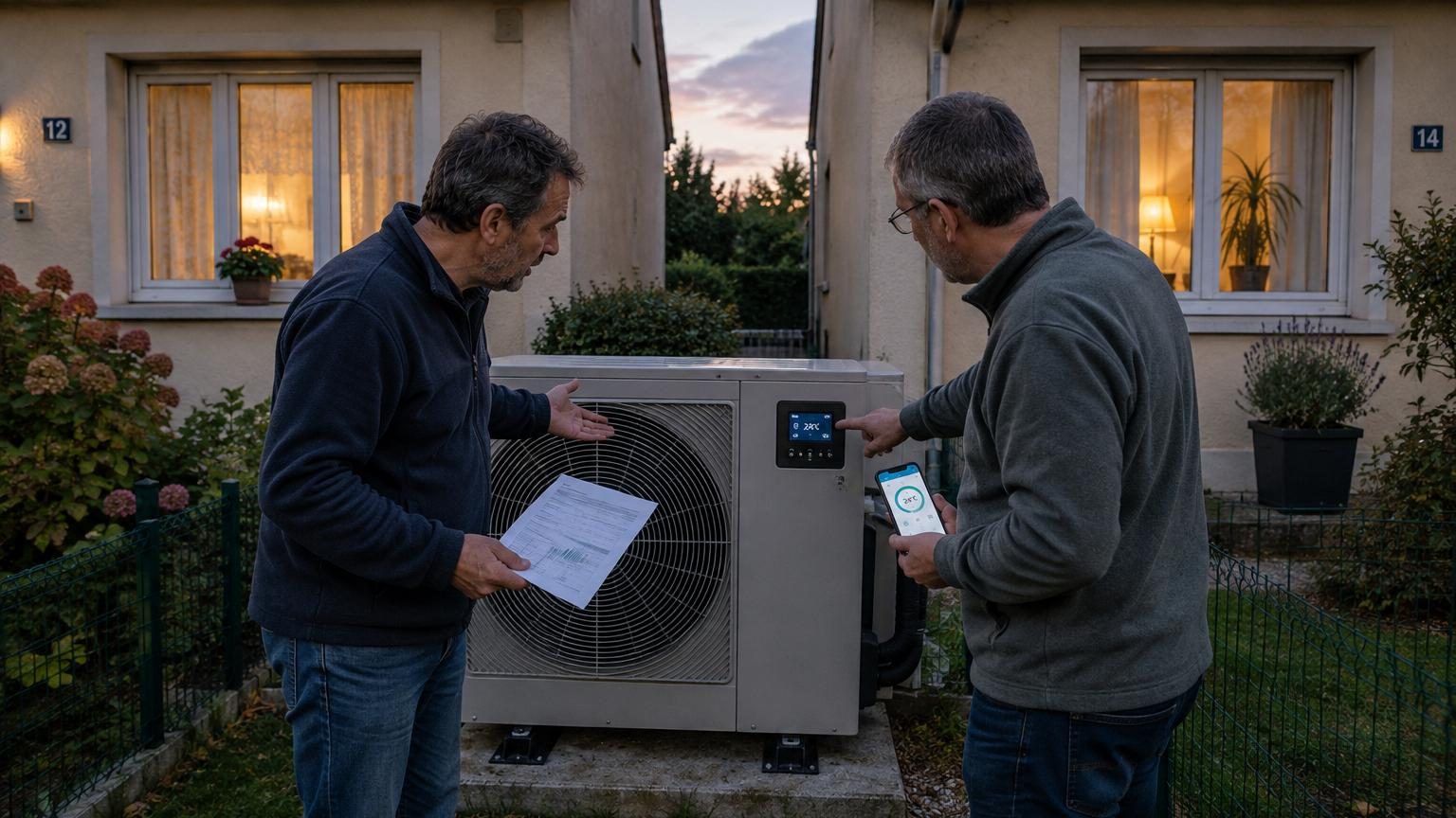 Deux voisins, la même maison et la même pompe à chaleur : l'un paie 733 euros de plus par an à cause d'un seul réglage
