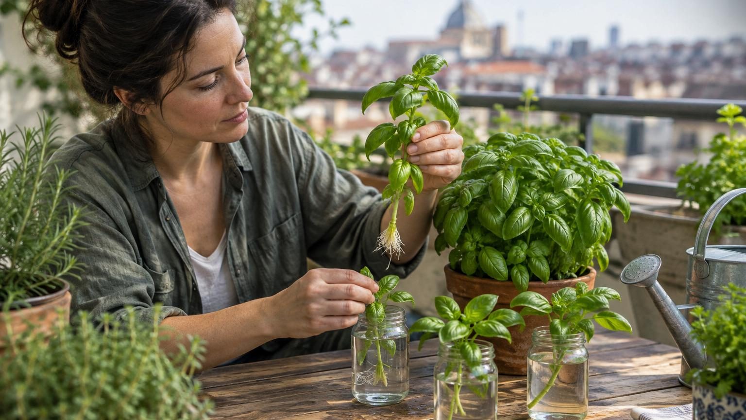 Du basilic tout l&rsquo;été sans jamais semer : la technique en 3 étapes pour ne plus jamais perdre un plant acheté