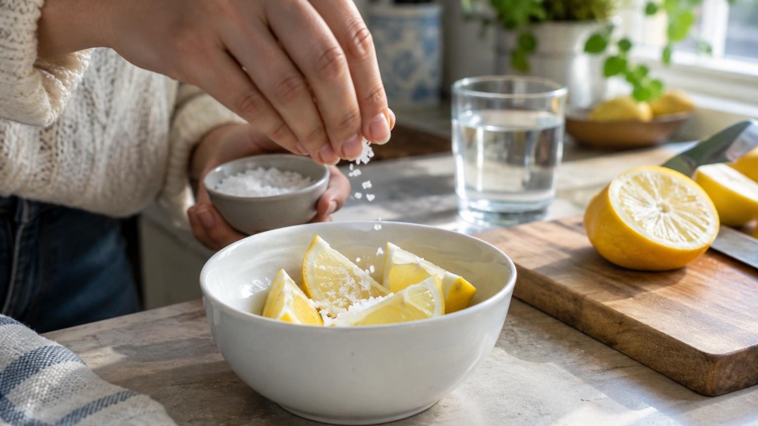 Du citron et du gros sel dans une coupelle : ce remède de grand-mère revient en force dans les maisons, voici à quoi il sert