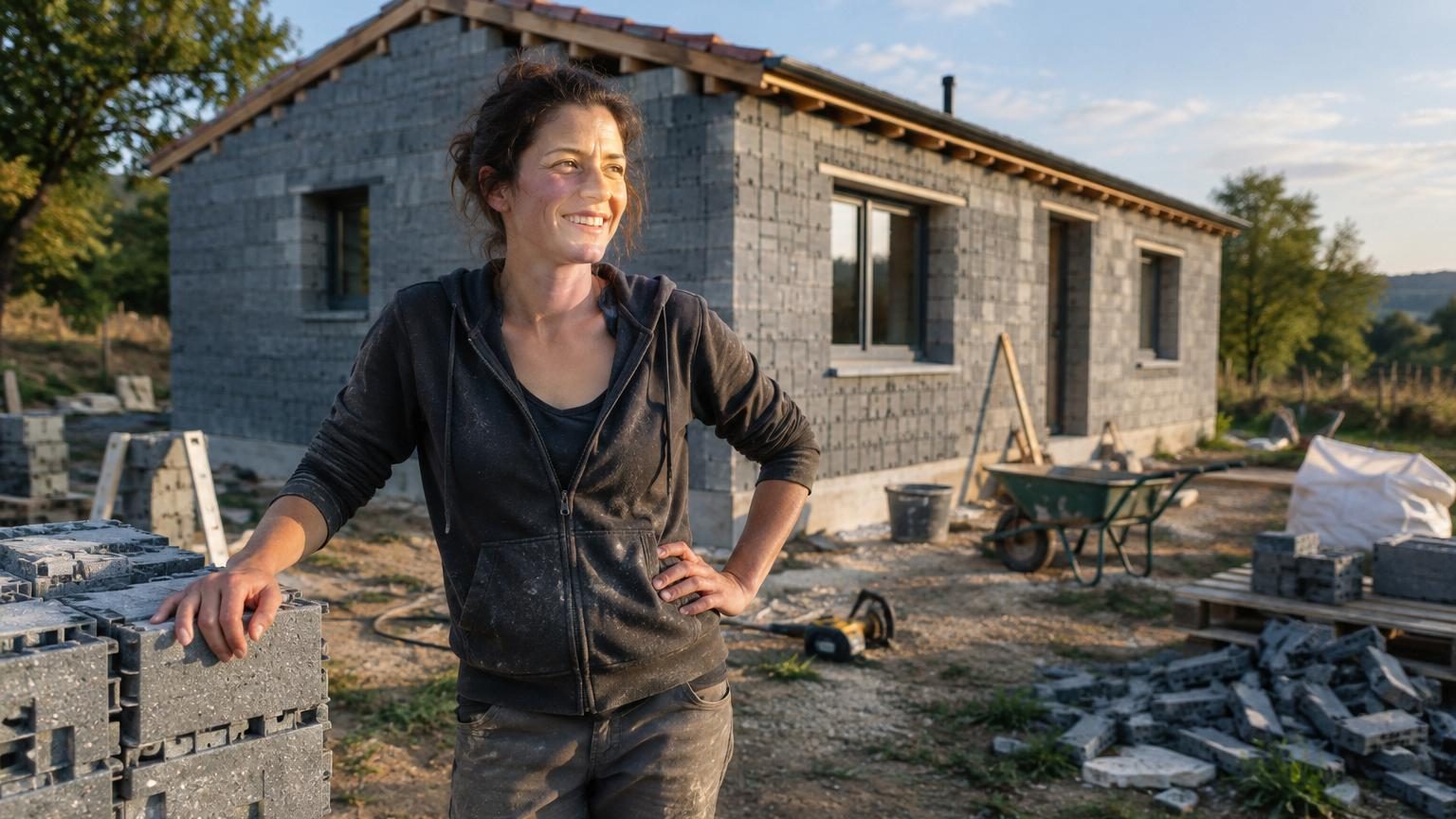Elle économise pendant 9 ans pour acheter son terrain : 7 tonnes de plastique recyclé et 850 blocs plus tard, sa maison est sortie de terre