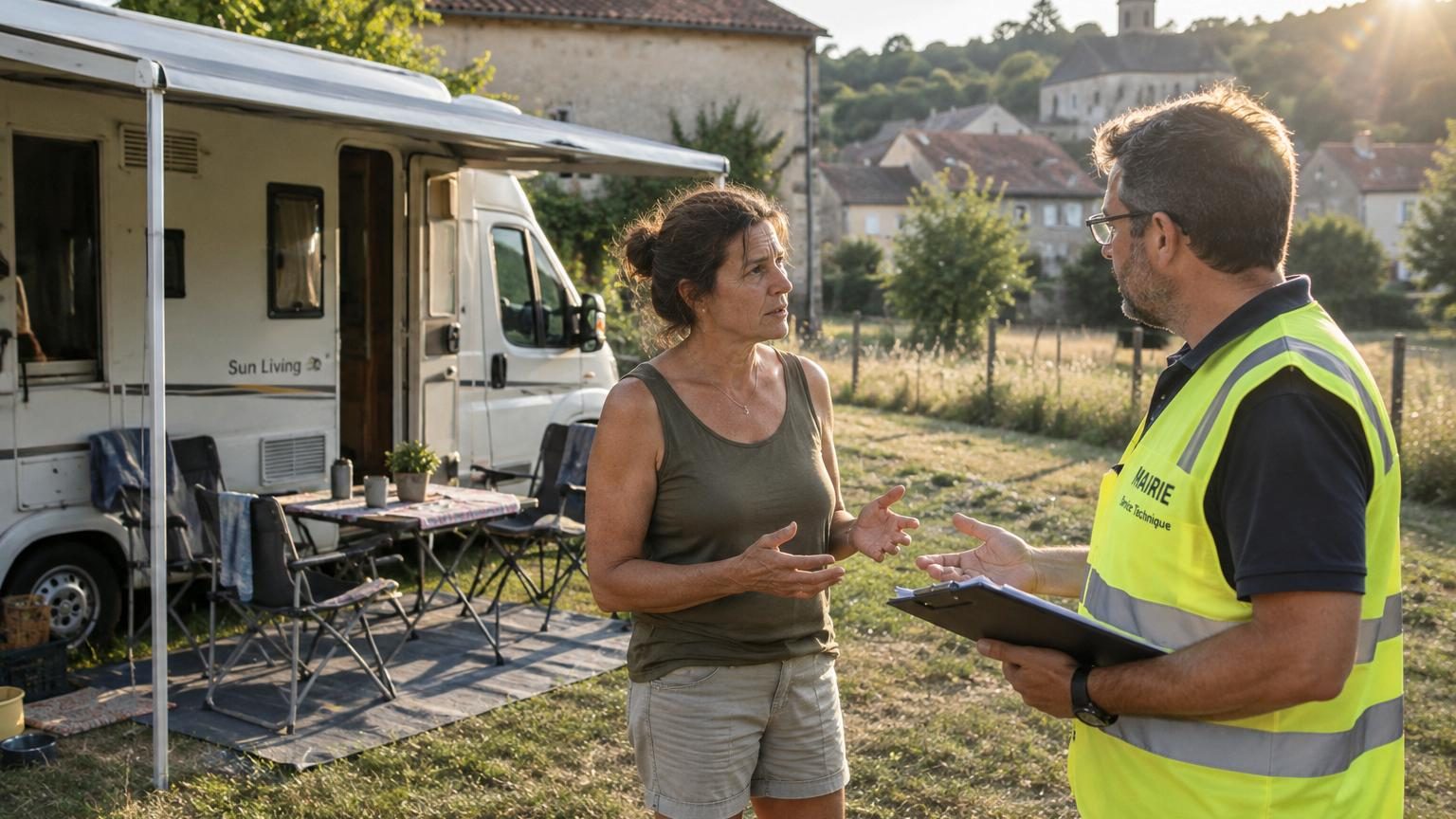 Elle installe son camping-car sur le terrain familial pour les vacances : deux étés plus tard, un employé de la commune lui explique la règle qu'elle ignorait