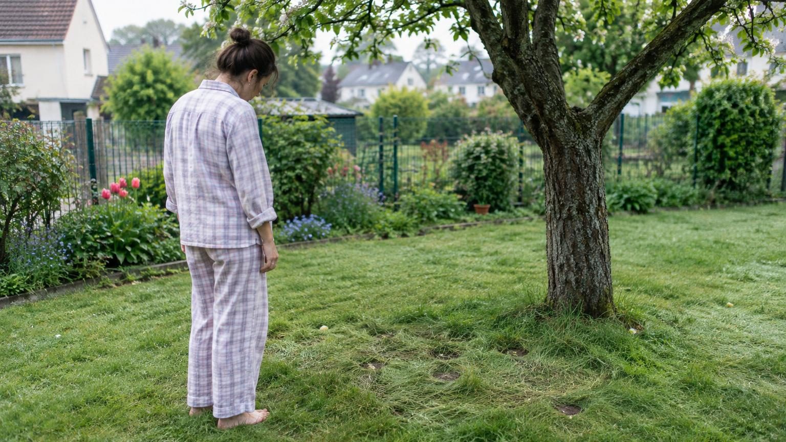 Elle laisse tomber quelques pommes dans son jardin : le lendemain, tout a disparu mais aucune trace humaine n’apparaît