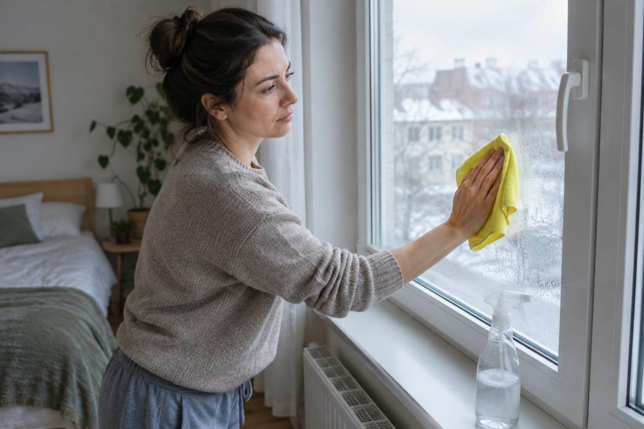 Elle lutte des années contre la condensation sur ses fenêtres : l'astuce au liquide vaisselle qui change tout, selon les pros du ménage