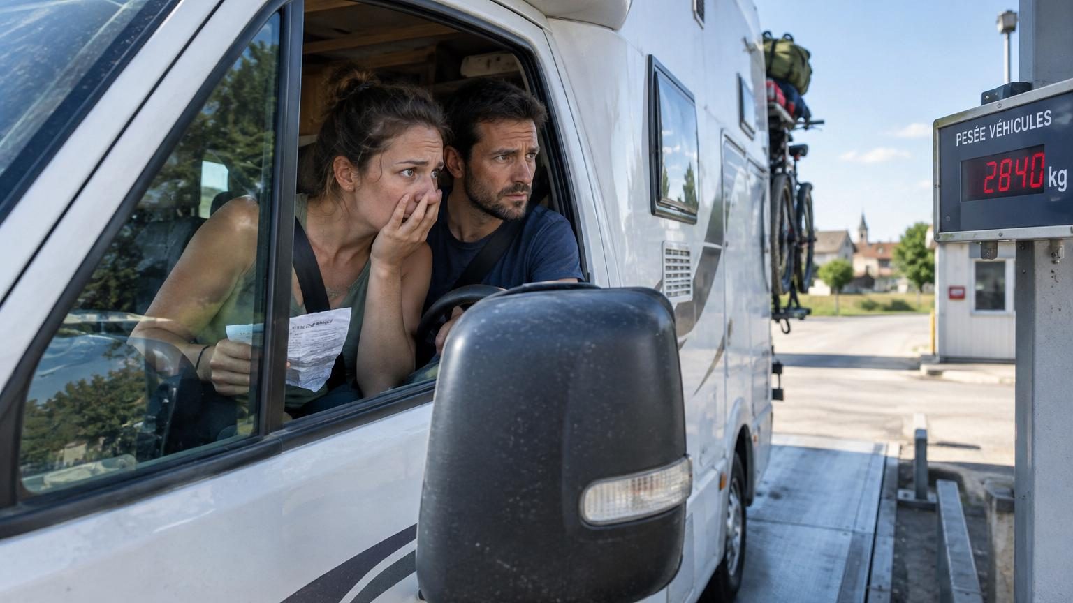 Elle pèse son camping-car sur une bascule publique avant les vacances : cette surcharge lui évite une amende et un refus d’assurance