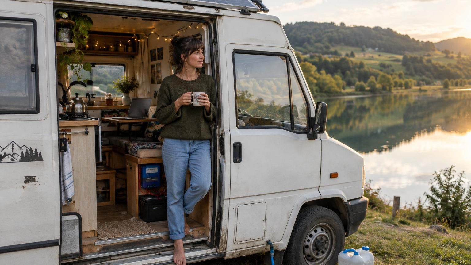 Elle quitte son appartement pour un camping-car de 12 m2 : un an plus tard, elle ne paie ni l'électricité ni l'eau