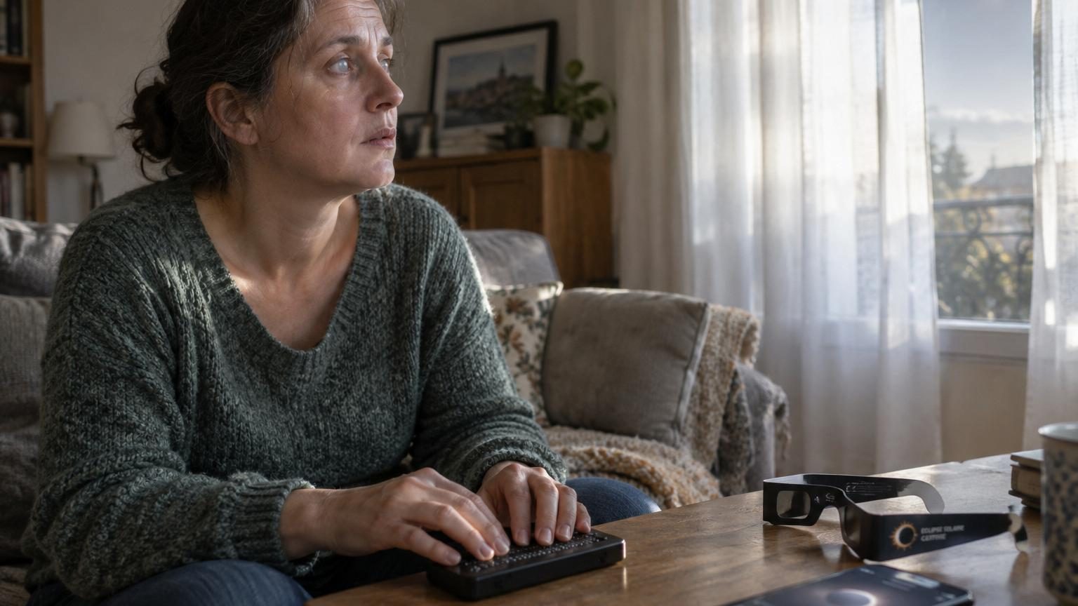 Elle regarde l'éclipse sans protection à 45 ans : aveugle à 90 %, elle n'a ressenti aucune douleur sur le moment