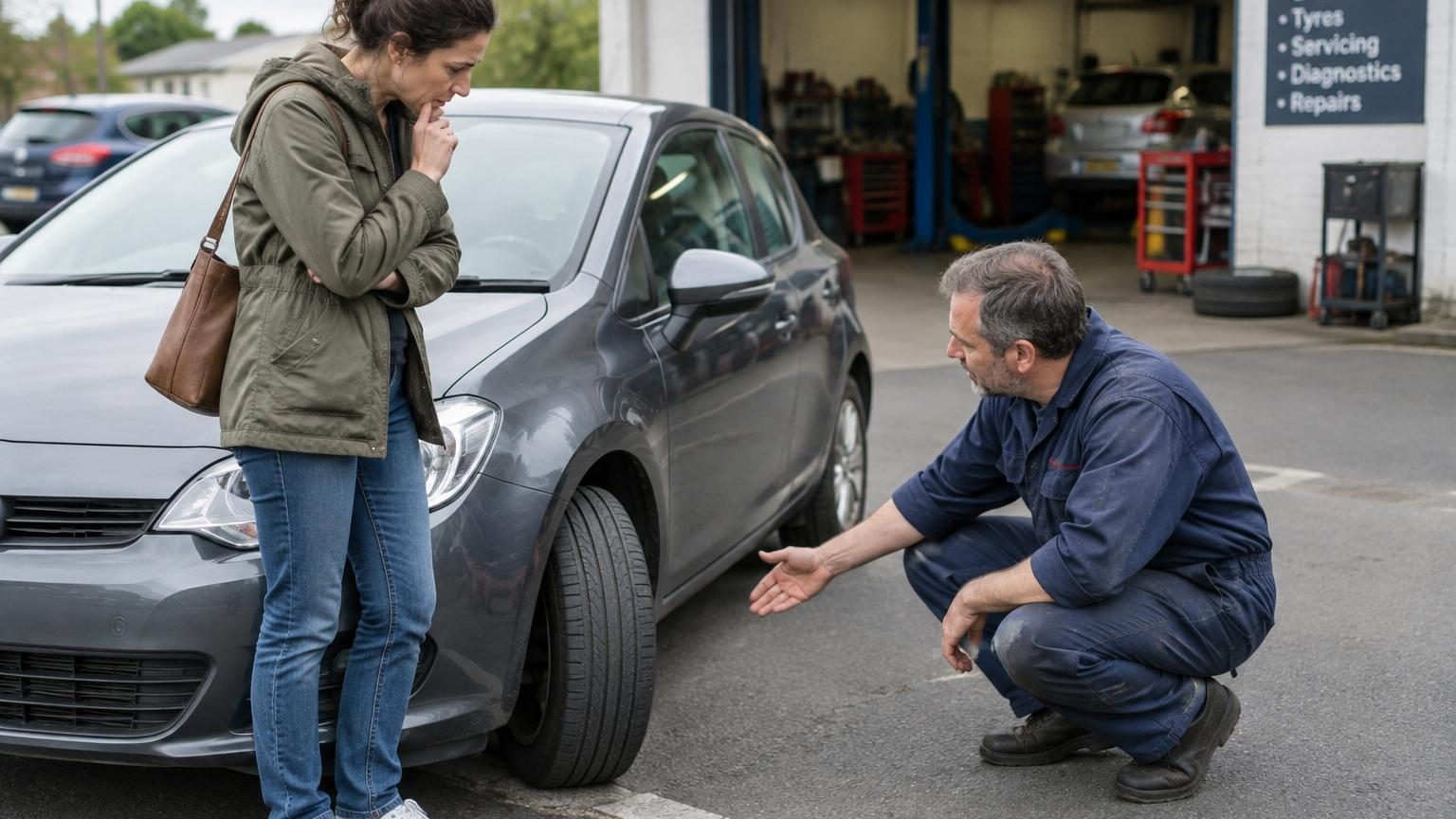 Elle stationne toujours les roues braquées lorsqu’elle se gare : après 15 ans, elle demande enfin à son mécanicien si cela pose problème