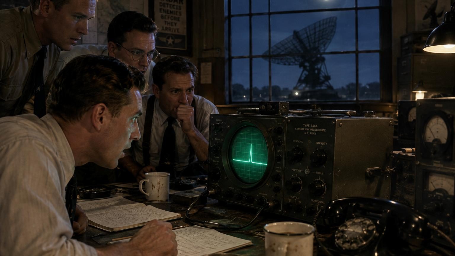 En 1946, l’armée américaine envoie une impulsion radar vers la Lune : 2,5 secondes plus tard, l’écho confirme ce que les physiciens croyaient impossible