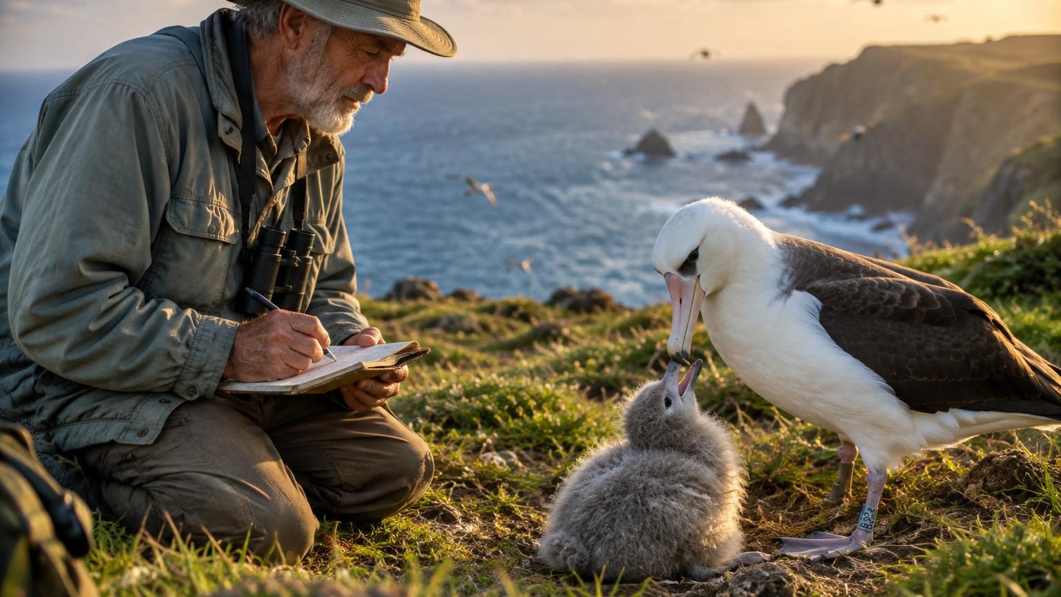 En 1956, un biologiste bague un albatros sur une île du Pacifique : 70 ans plus tard, l'oiseau nourrit encore ses poussins